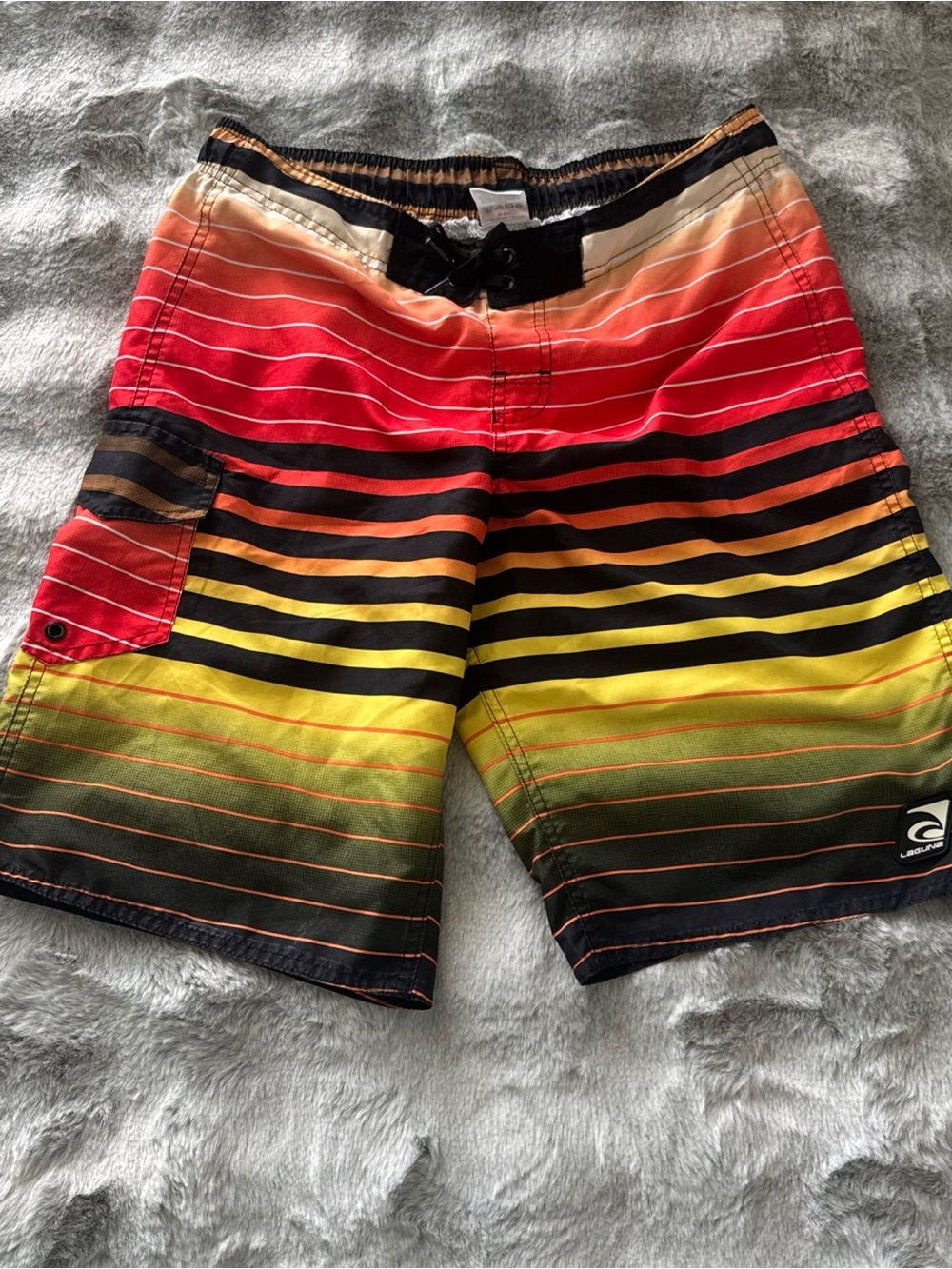 LAGUNA SWIM BOARD QUICK DRY SHORTS SIZE XL (16/18) Teen/Boys-0520
